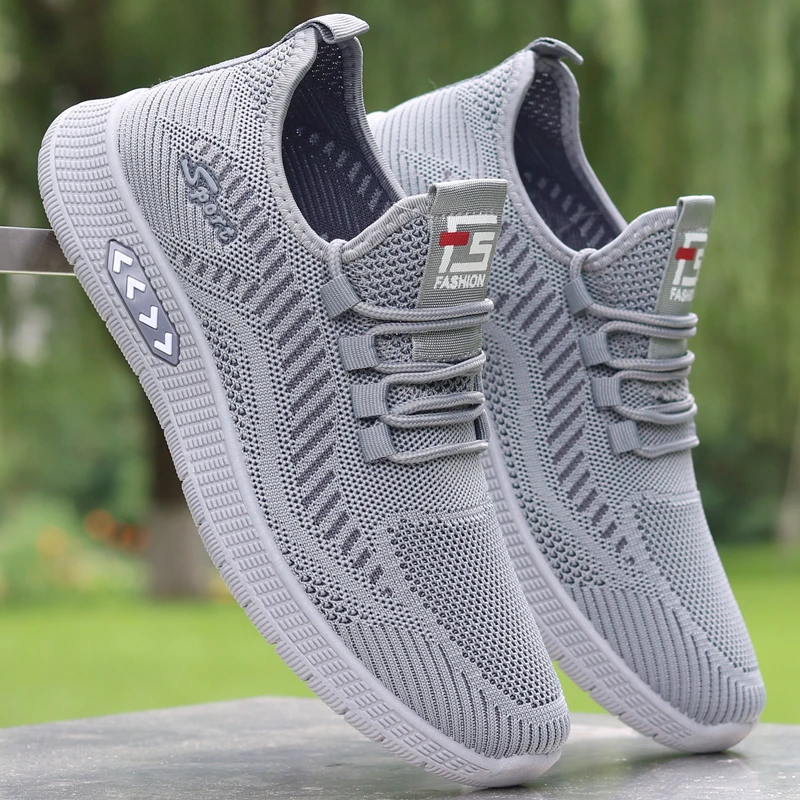 夏季双网透气男鞋软底网鞋一脚蹬防滑轻便中年工作旅游休闲运动鞋