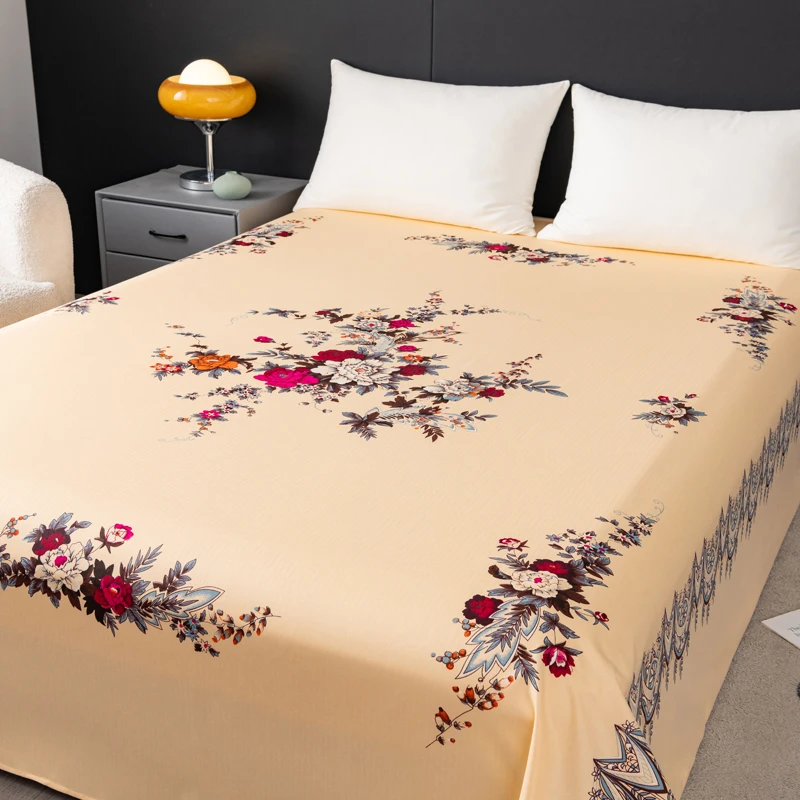 宿舍单人床单老式 学生床单宿舍专用老粗布全棉纯棉单件1.5米x2米