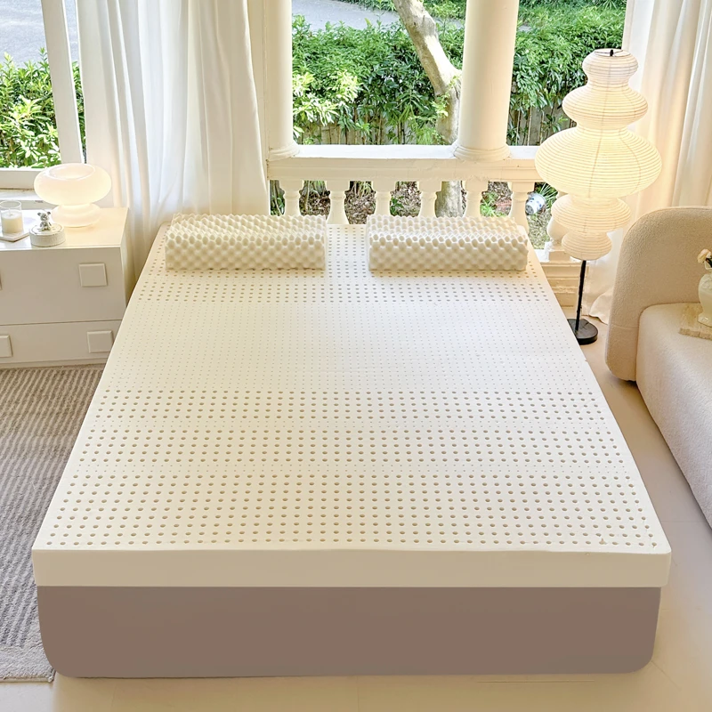 【乳胶床垫】慢回弹天然乳胶床垫安静垫子榻榻米双人床垫子加厚家用