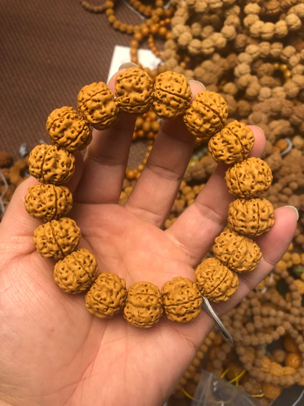 帝王龙手串16mm左右金刚菩提手串小金刚菩提爆肉梅花桩