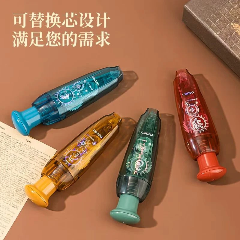 得力71555哈利波特按动修正带学生用涂改带高颜值可替换芯