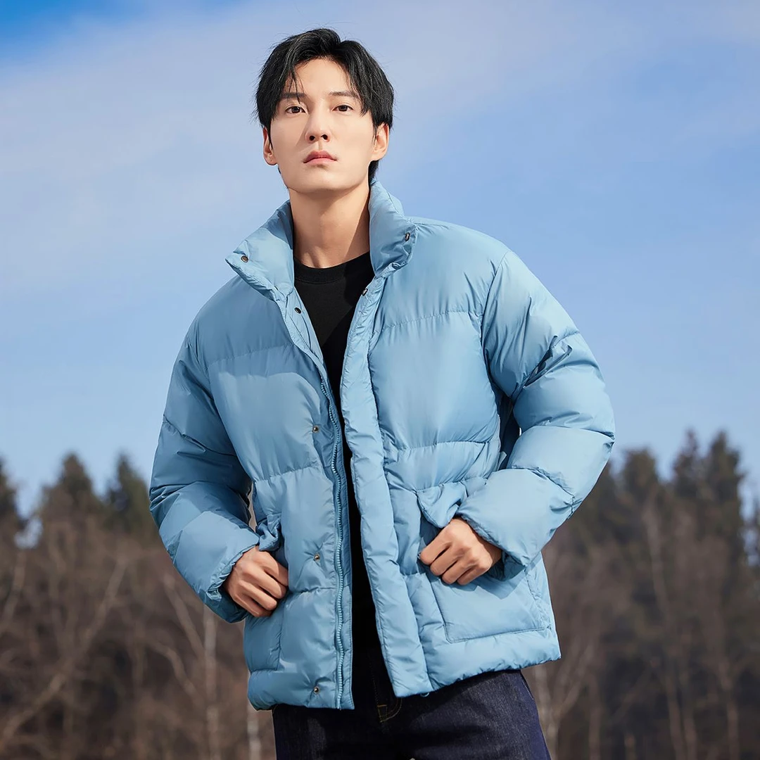 拓路者男士秋冬新款保暖棉服青年立领宽松棉衣外套休闲上衣