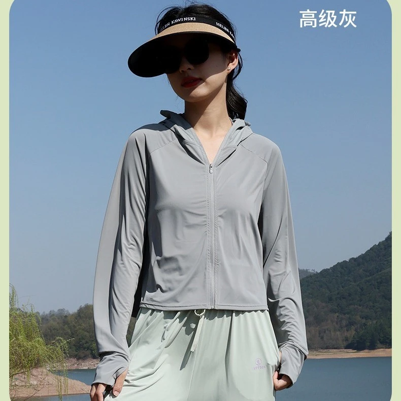 【李老板专属】薄款防晒衣女春夏新款透气防紫外线黑胶帽檐防晒服