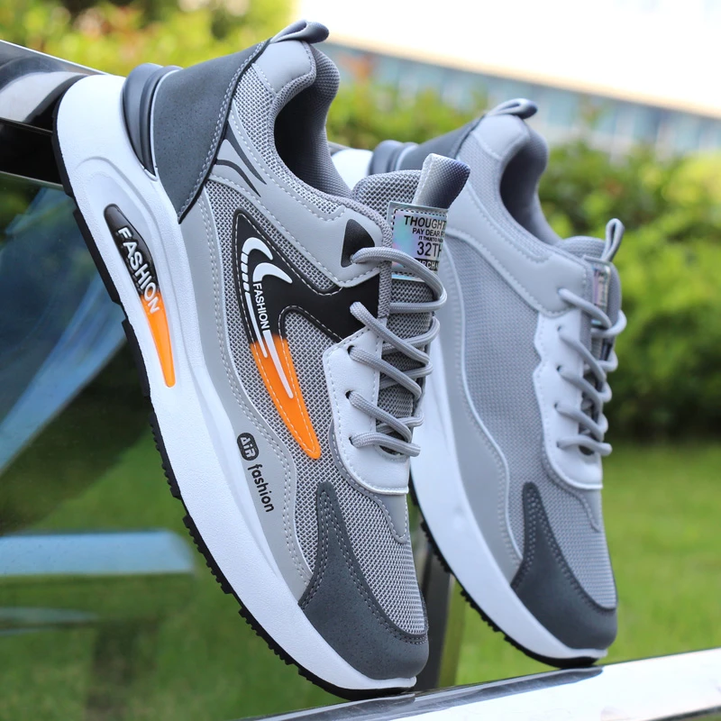 跑步鞋男鞋2024新款运动鞋韩版时尚轻便休闲鞋透气防臭防滑鞋子男