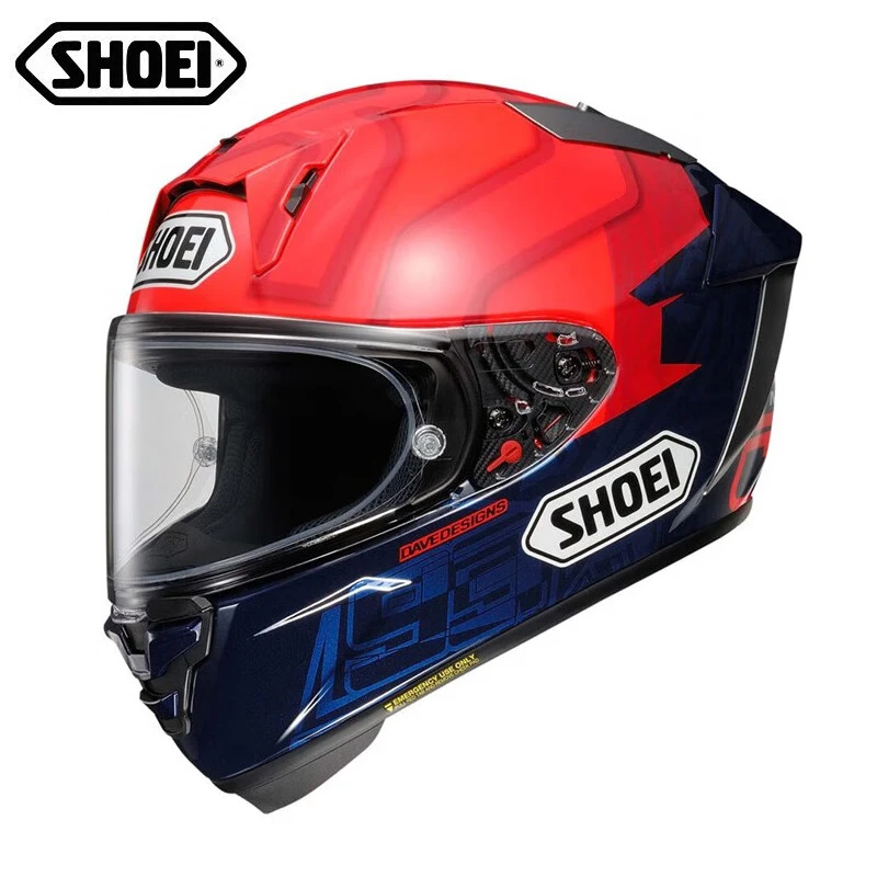 【618】SHOEI X15招财猫红蚂蚁全盔马奎斯3c版机车跑盔1号