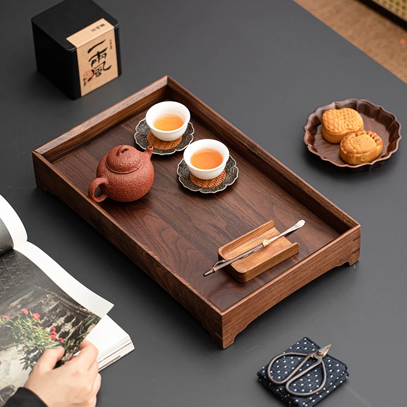 北美黑胡桃原木紫砂壶干泡台茶承干泡台托盘茶盘北美黑胡桃托盘