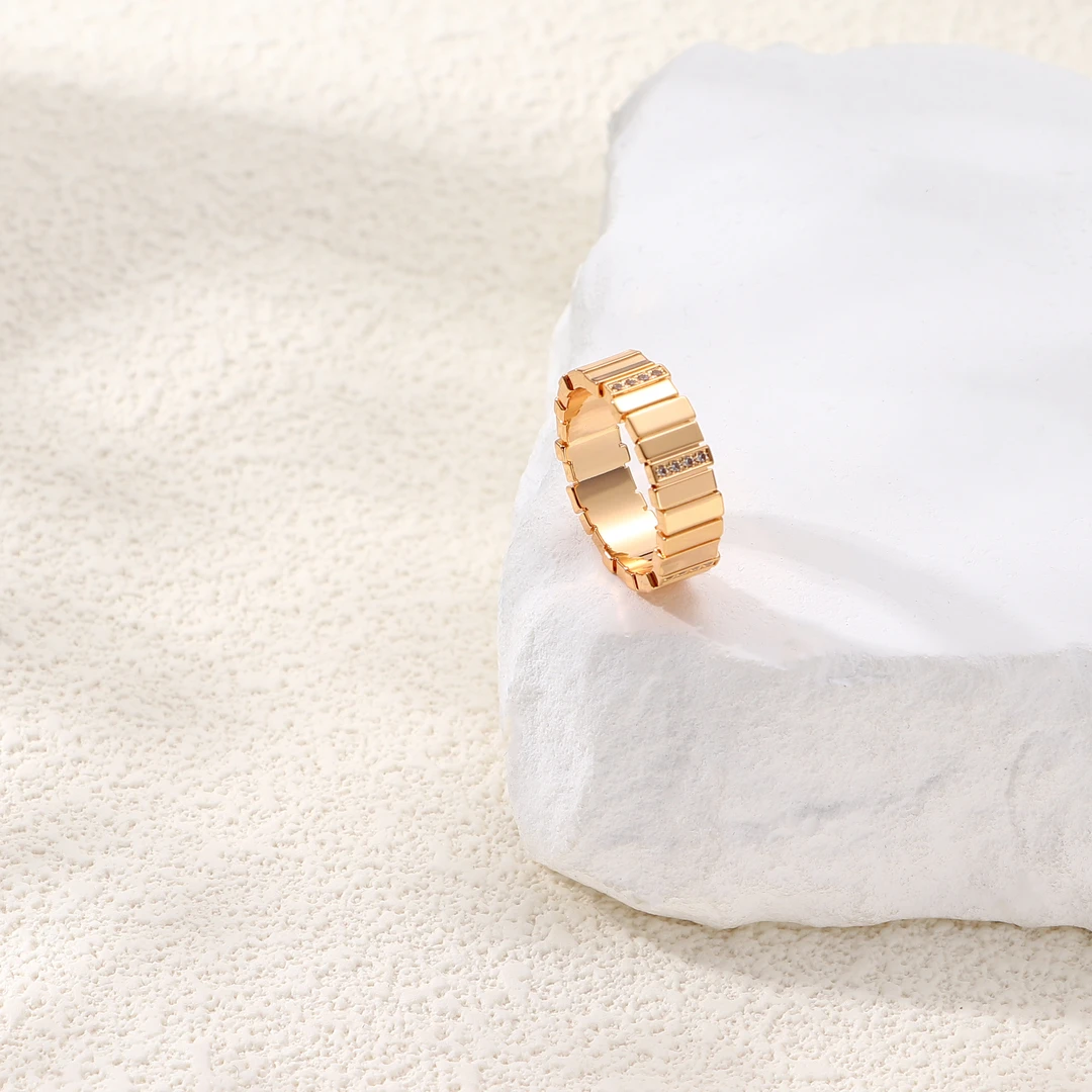 Tender Jinger 合金戒指 新款V版CNC精工风琴系列戒指