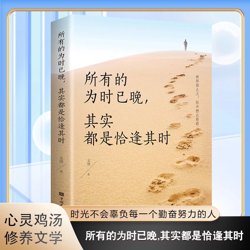 所有的为时已晚其实都是恰逢其时青少年励志正能量人生哲学书N