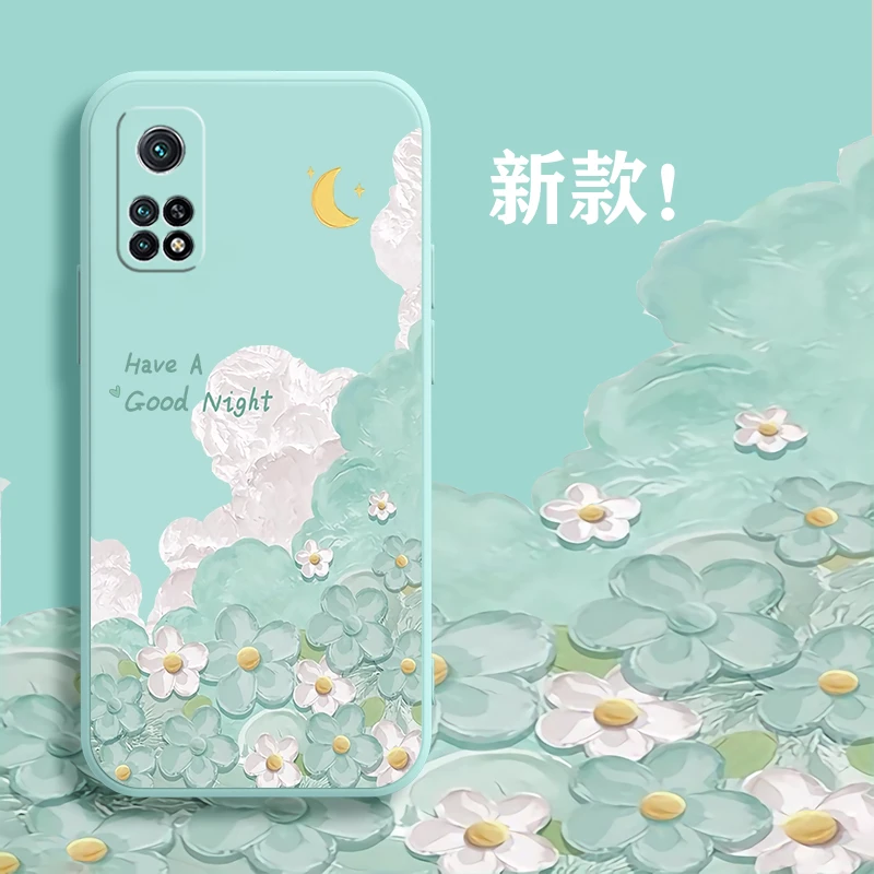 白云花朵适用红米k30s手机壳k30s至尊防摔保护套小清新红米K30S潮