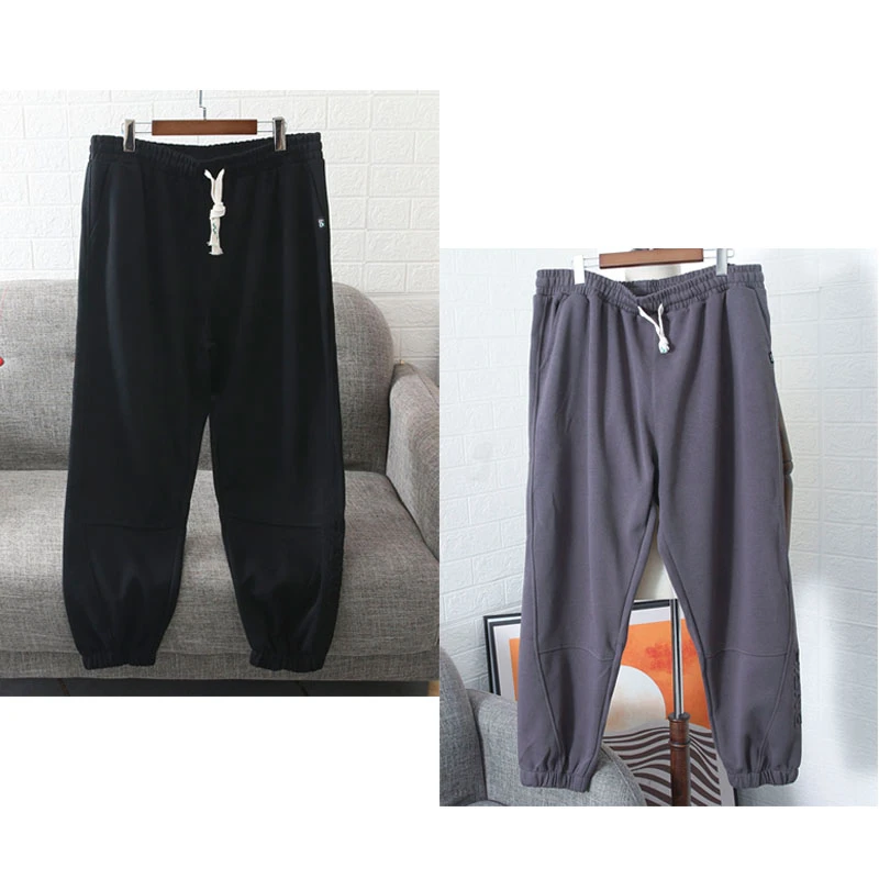 秋季外贸男士胖子加肥加大码宽松休闲弹力松紧腰运动休闲长裤7