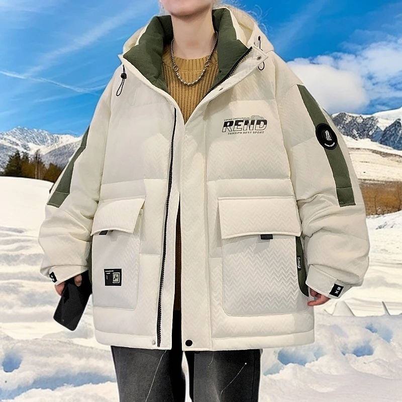 13初高中学生棉衣加厚外套12岁15男孩帅气冬装棉袄14大童羽绒棉服