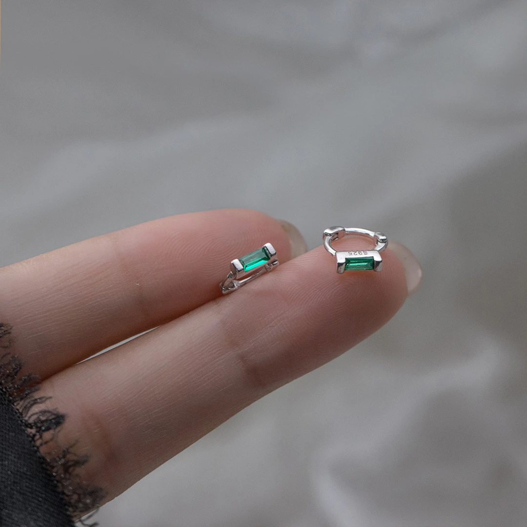 925银耳饰通体气质养耳洞带锆钻耳扣纯银耳钉999纯银正品