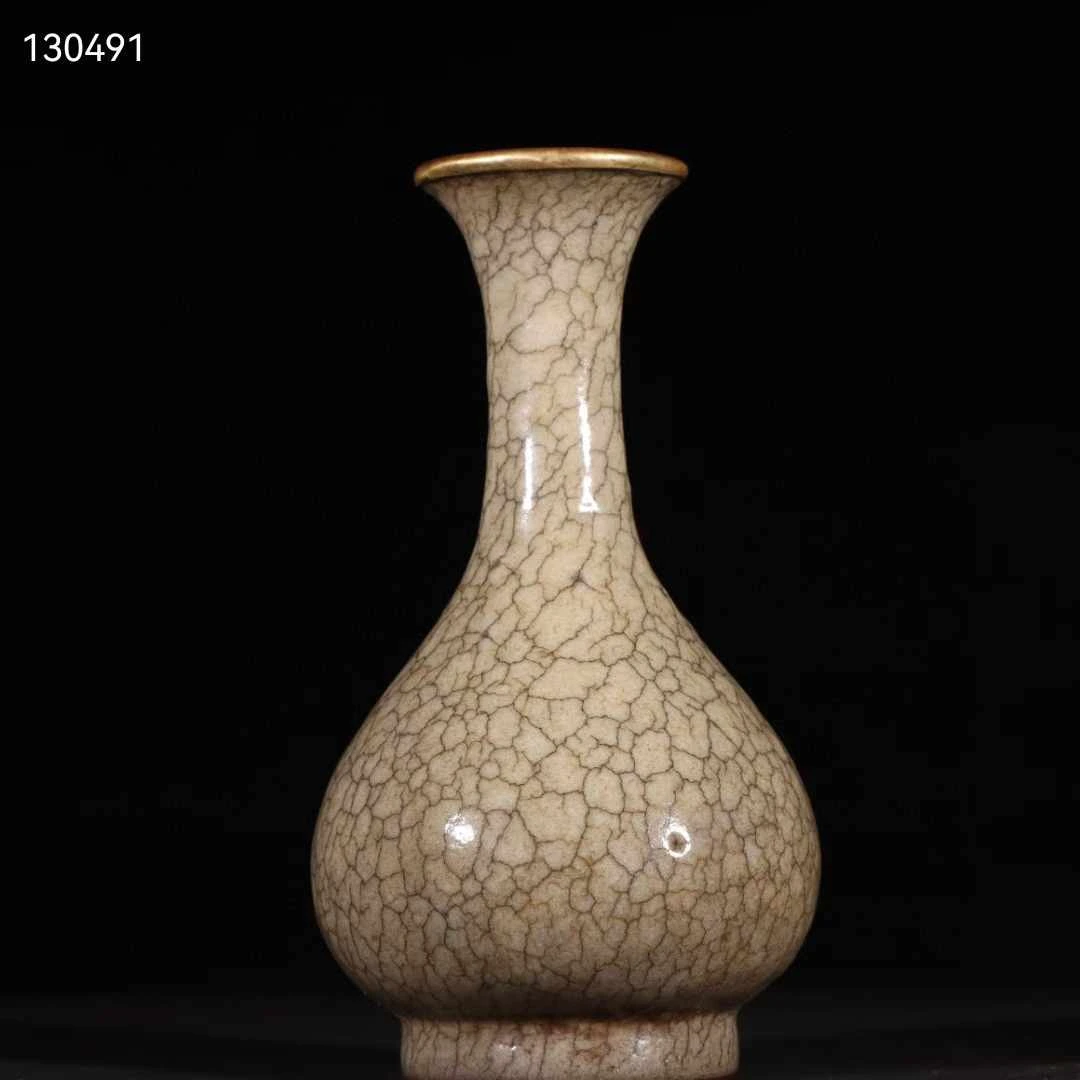 鎏金瓷器瓶纯手工色釉 打开、片
