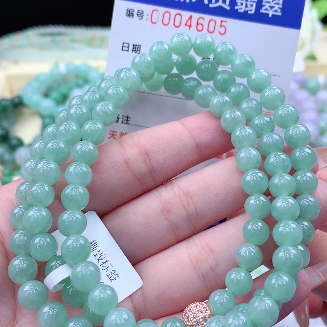 【闪购商品】翡翠毛衣链未镶嵌缅甸天然a货翡翠