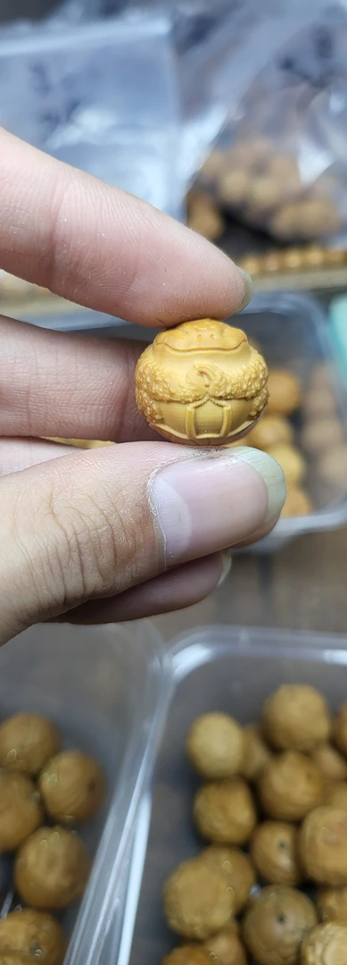 猴头手串单颗雕刻功夫文泰