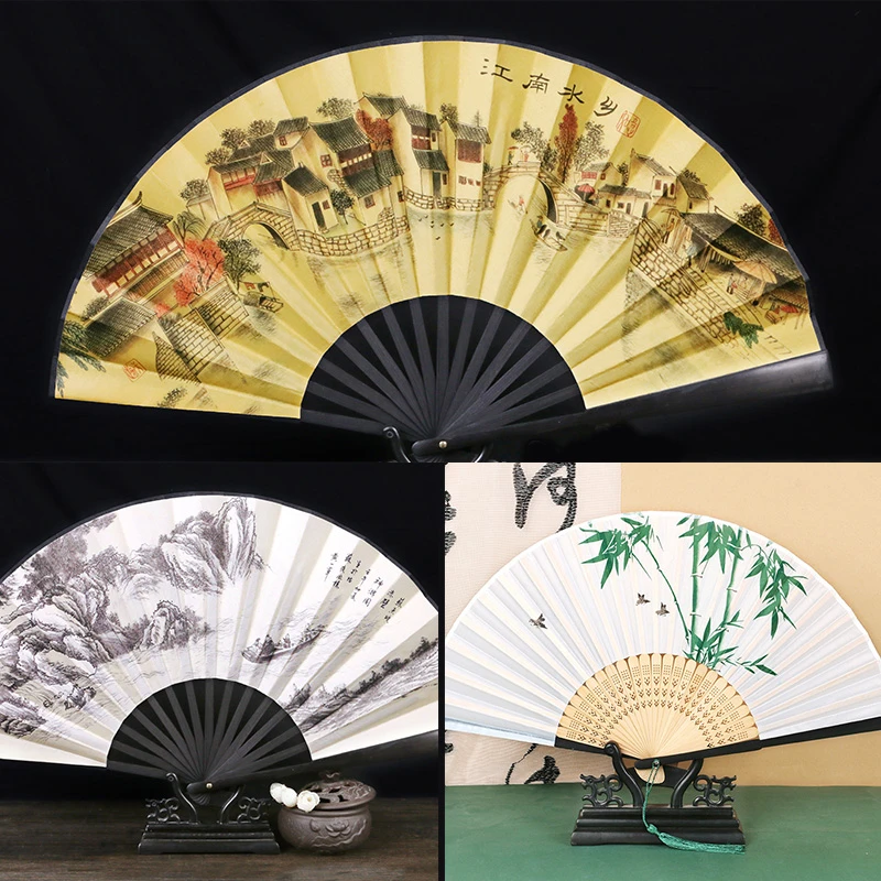 363折扇3把组合-古风折扇折叠扇子日用随身携带夏天