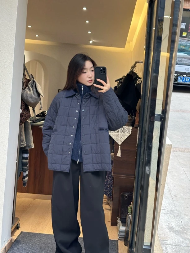 冷度外套，棉外套米灰色和藏青色
