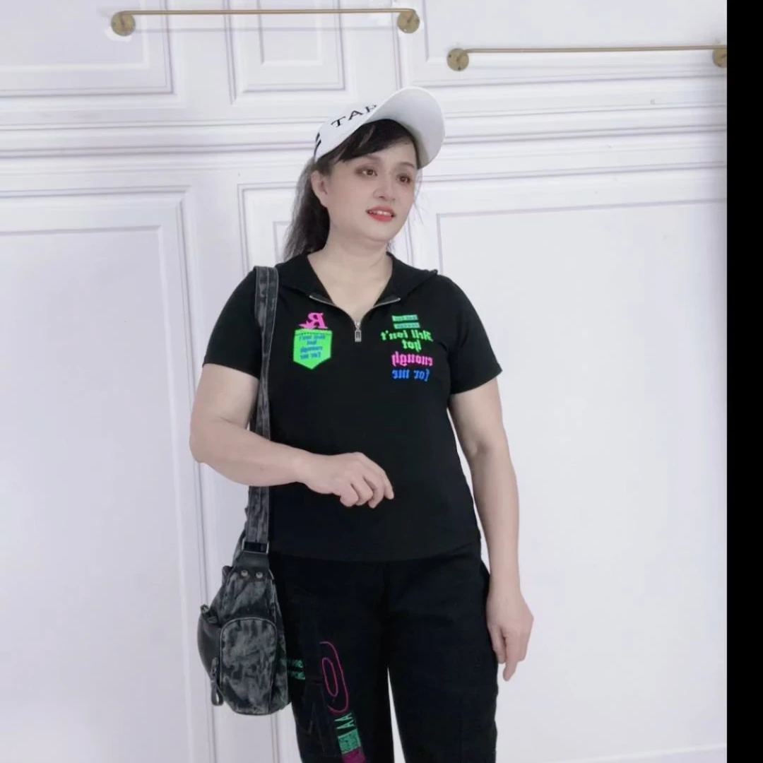 洋气蕾丝连帽时尚潮流休闲百搭黑色网红运动夏季气质显瘦修身印花