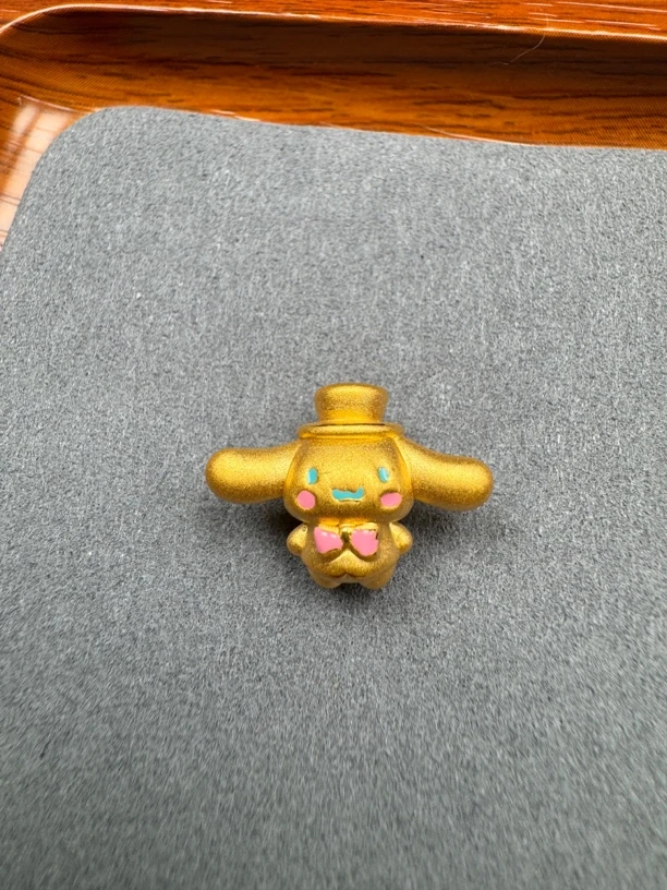 足金手编DIY玉桂狗