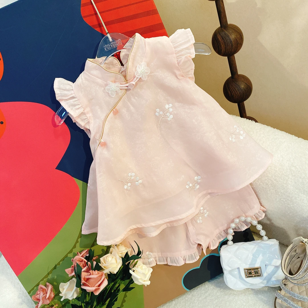 M套装夏装2025新款洋气女宝宝国风夏季甜美新中式国风8263