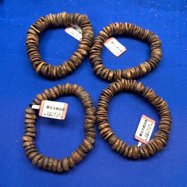 沉香沉水紫棋楠沉香手链高端奇楠沉香手串树丁壳子淡香多样性发一