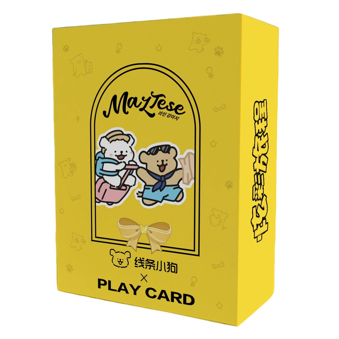 Paly card【拆盒】线条小狗炫彩旅程收藏卡拆卡直播星座票根欧包