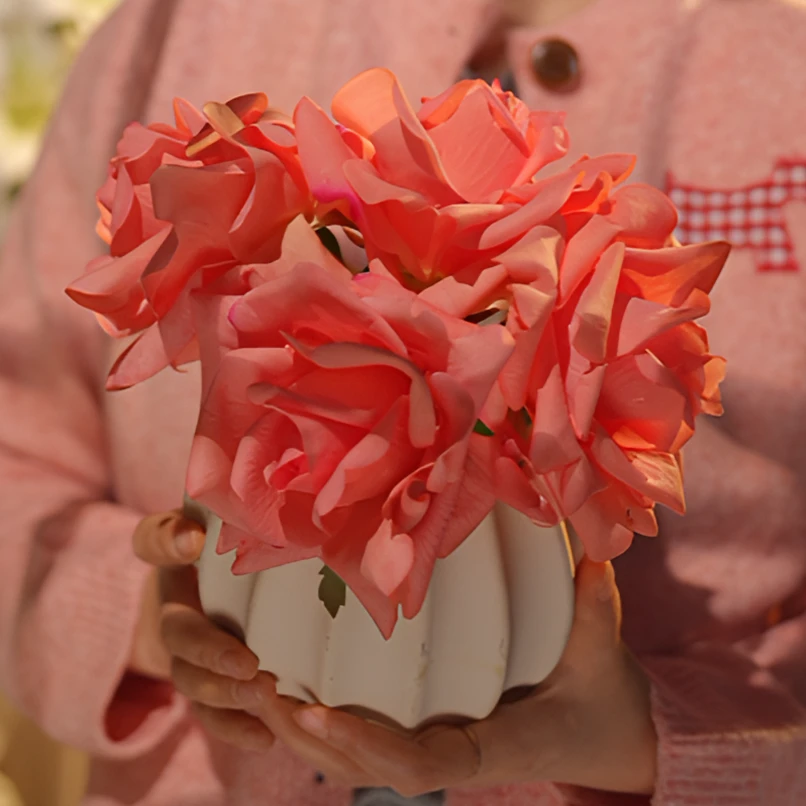 1号餐桌花 手感保湿 玫瑰花 仿真花高级感 清仓