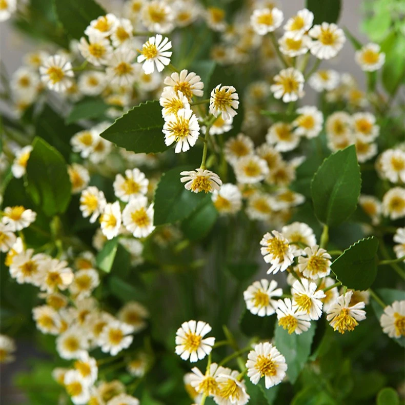 长枝洋甘菊小雏菊 双材质高品质野趣仿真花 田园风小清新阳台盆装