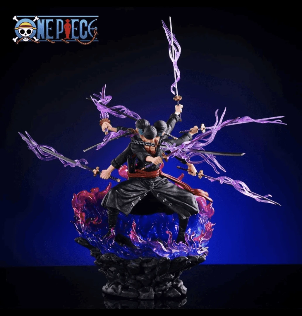 【优质】海贼王 九刀流索隆 手办模玩