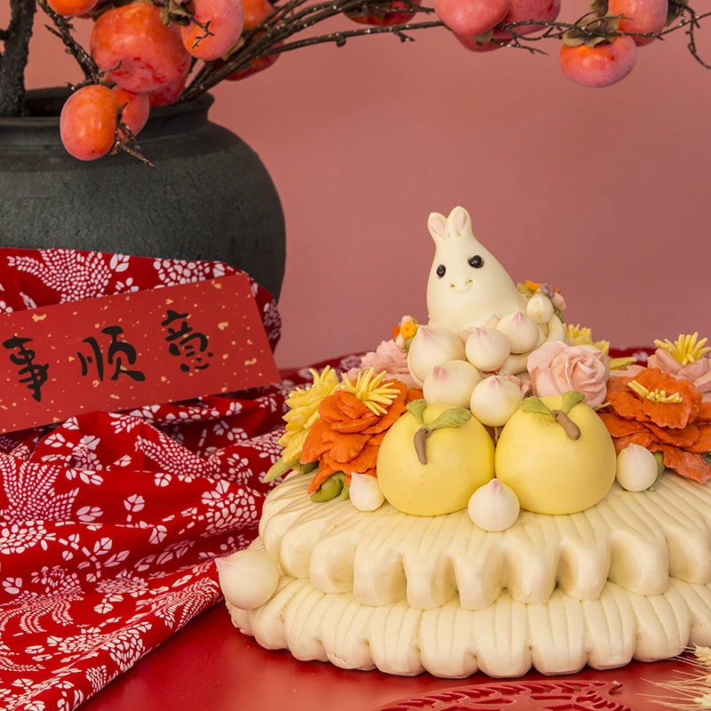 金麦兜定制古法发酵中式生日蛋糕