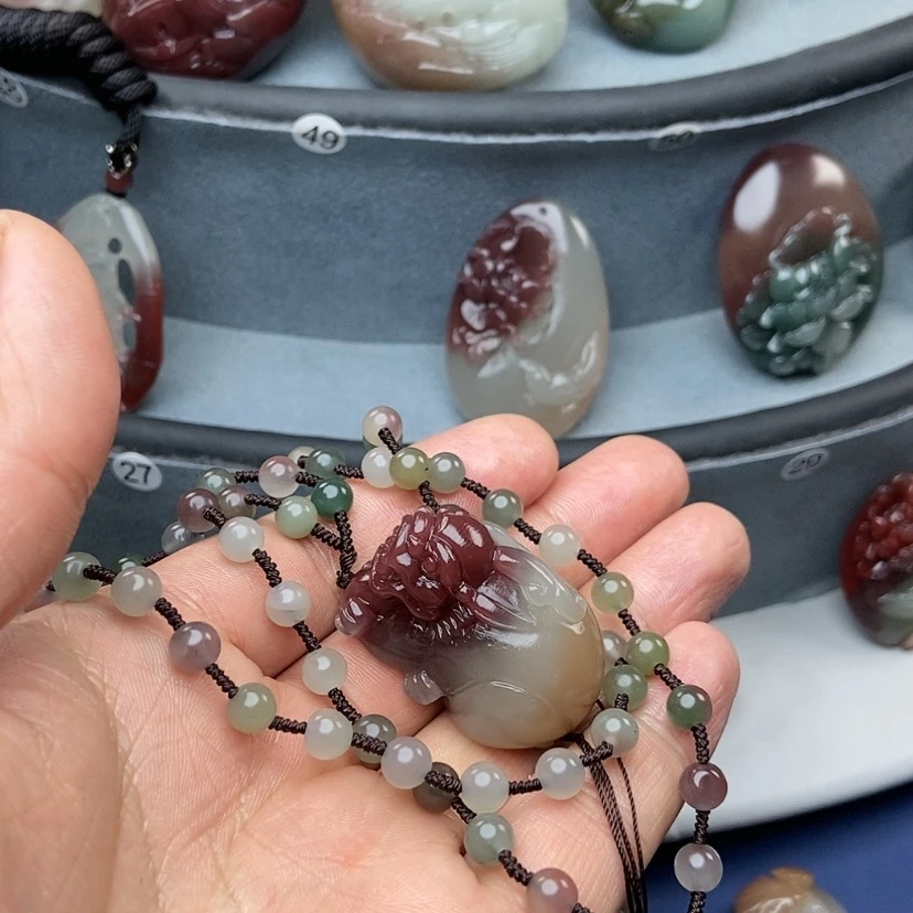 【闪购商品】玛瑙/玉髓颈饰未镶嵌西*开