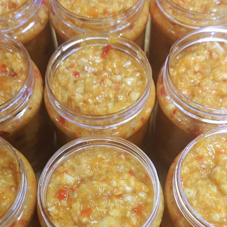 蒜蓉酱蒜泥烤生蚝香辣蒜泥粉丝扇贝烤蒜泥酱蒸海鲜火锅蒜蓉酱批发