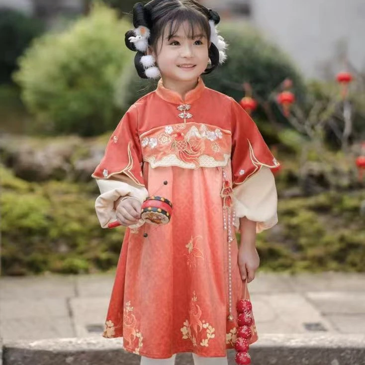 西子问【锦涟】日常中国风改良汉服童装女童