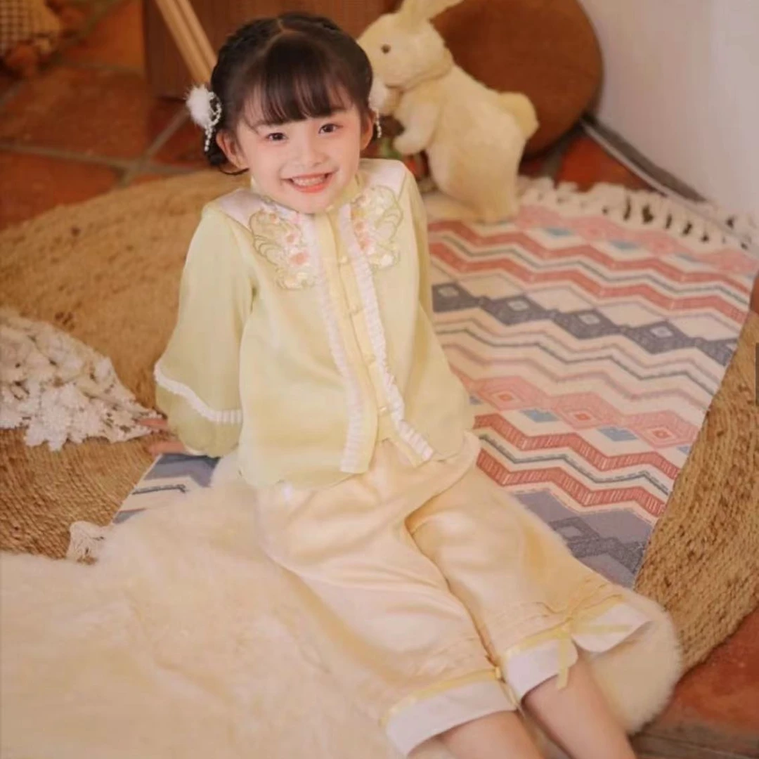 西子问【花宜-黄】日常中国风改良汉服童装女童