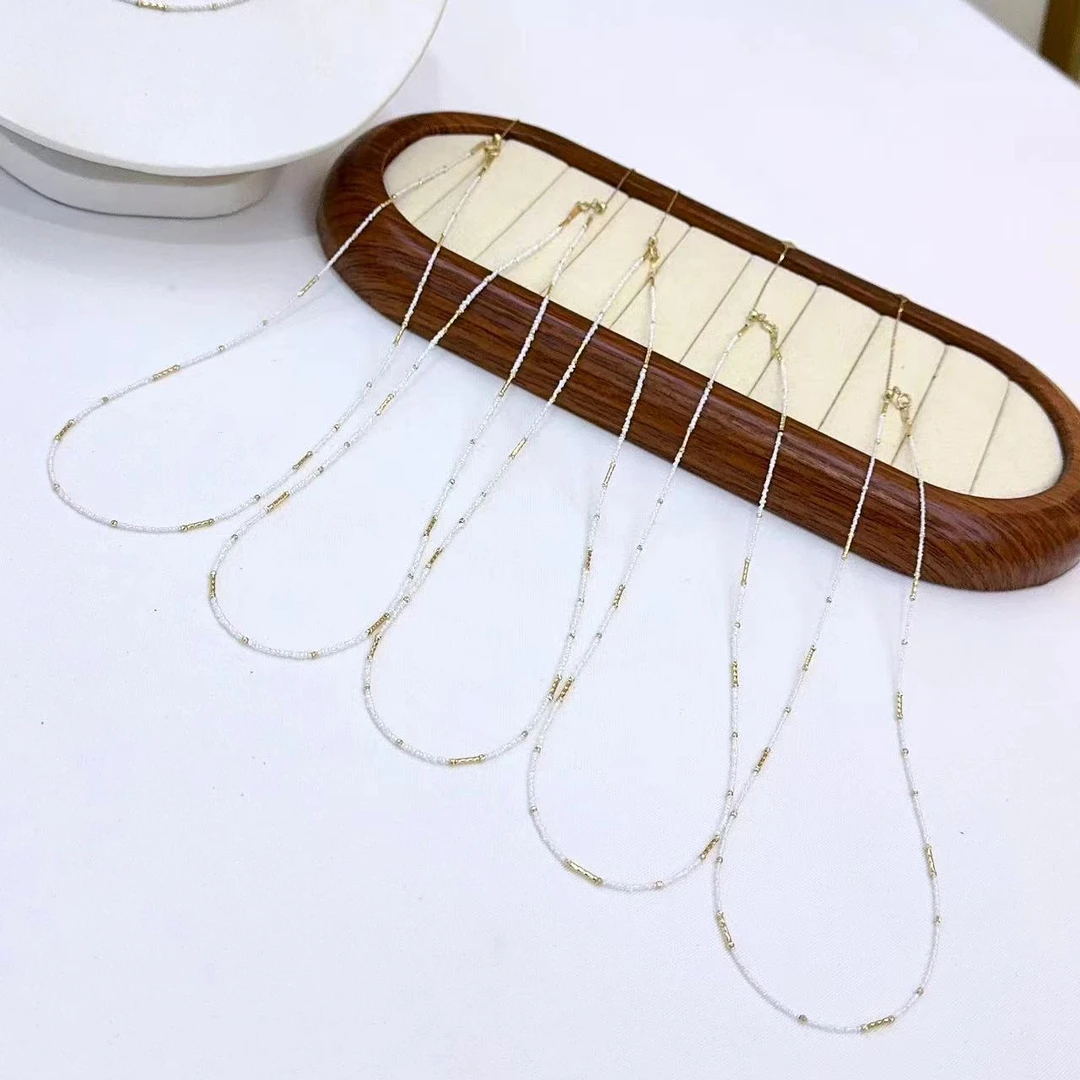 【罗伊伊推荐】澳白keshi项链 18K金（多样性发货发一）BX0034