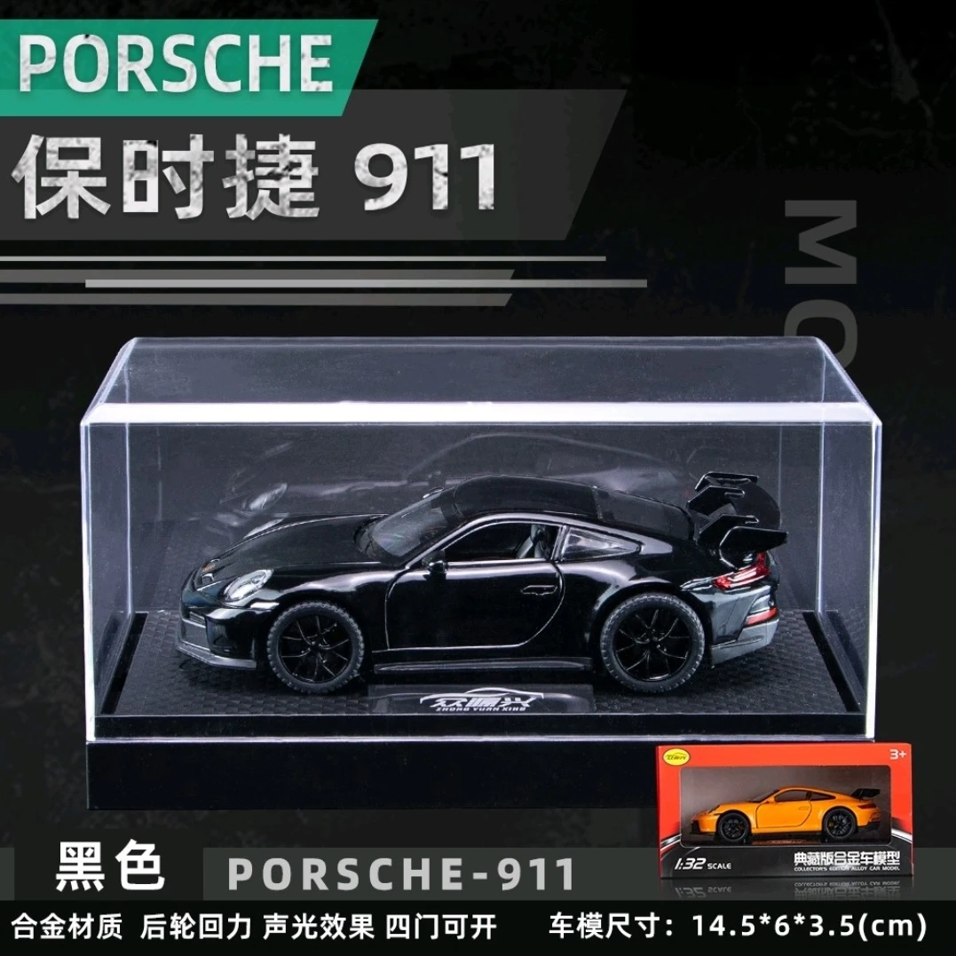 1:32保时捷911GT3仿真合金汽车模型摆件