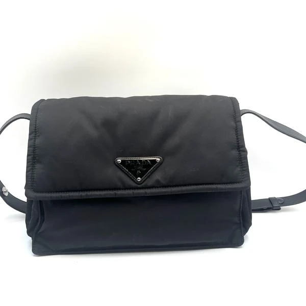 95新 Prada/普拉达 Re-Nylon加衬中号cini邮差包/1477 3151