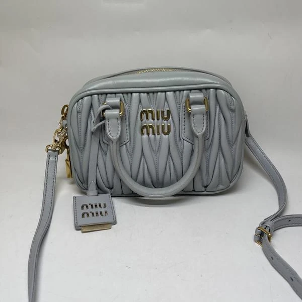 95新 MIU MIU/缪缪 范大范Miumiu保龄球包/8357 8573