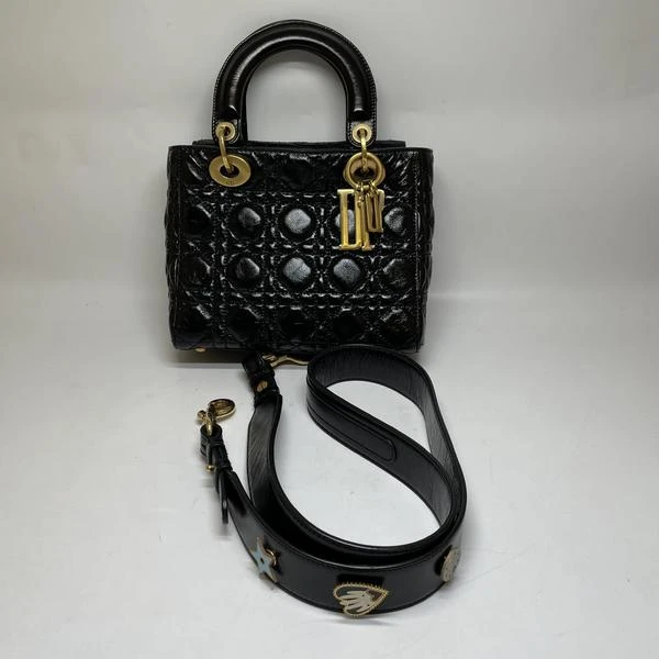 95新 DIOR/迪奥 范大范Dior迪奥戴妃四格油蜡牛斜挎包/7543 9273