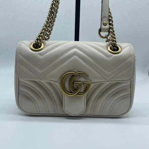 95新 GUCCI/古驰 马蒙白色22/3510 2618