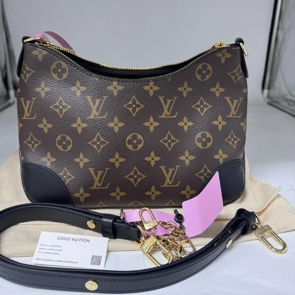 全新未使用 LouisVuitton/路易威登 范大范LV黑牛角/6023 8401