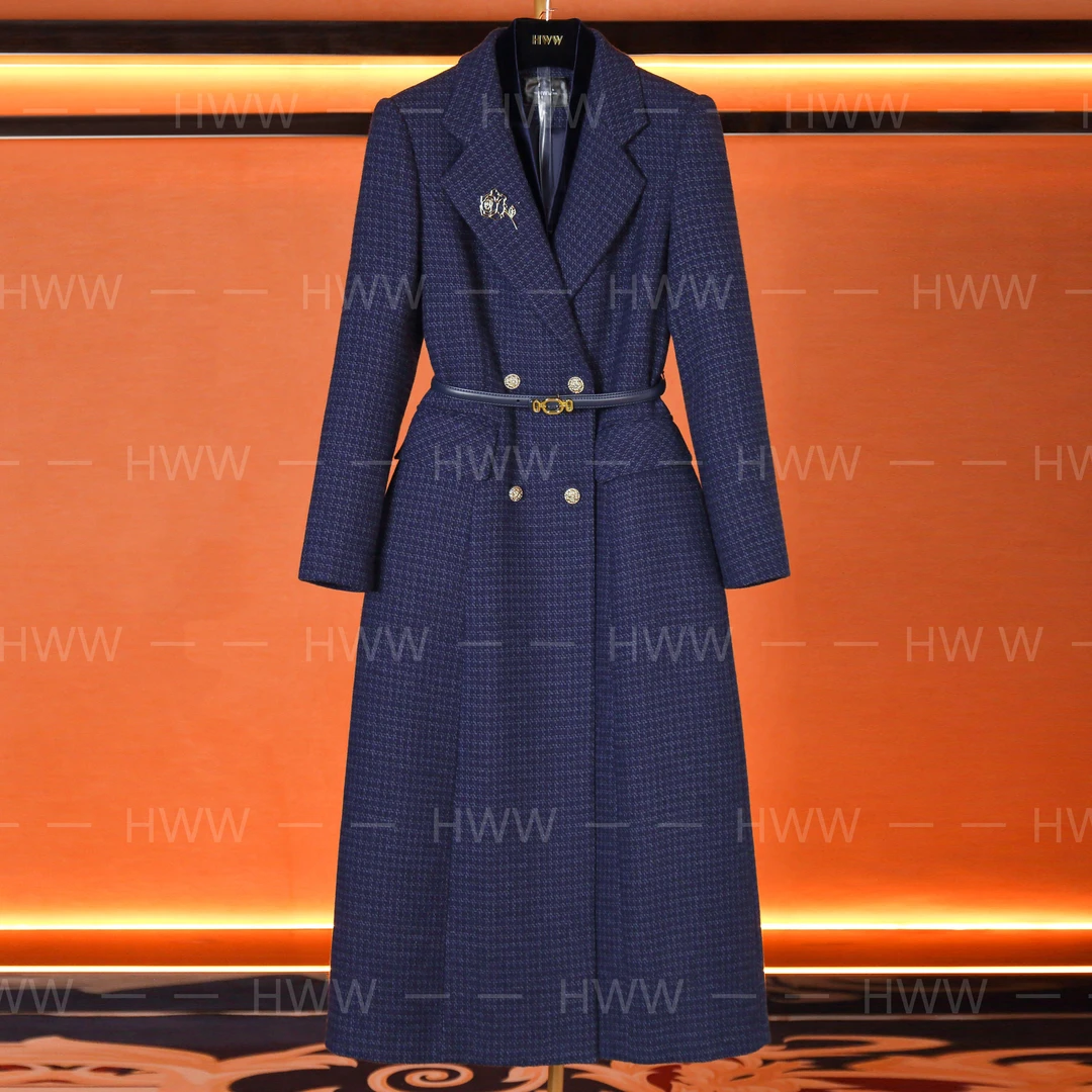 轻奢设计师女装优雅气质高奢修身休闲秋季时尚风衣DHZFF405813