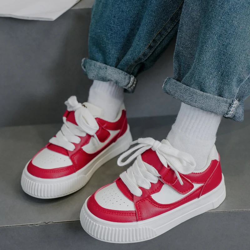 大嘴猴童鞋儿童板鞋2024春季新款男女童校园小白鞋休闲百搭宝宝鞋