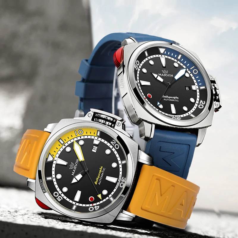 【俞君专属】MARVIN摩纹瑞士原装全自动机械表防水夜光潮流腕表M126
