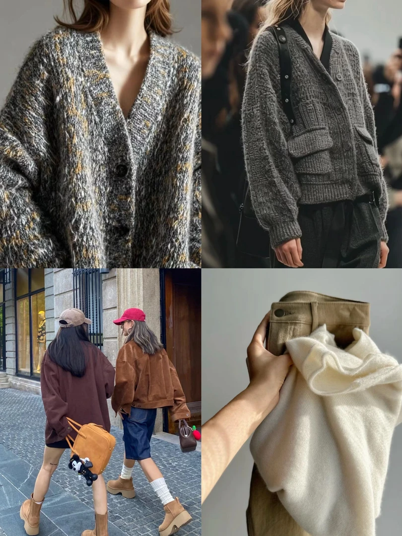 宽松潮流复古休闲ins提花百搭上衣