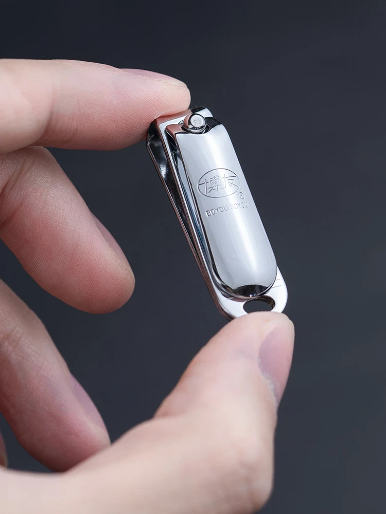 博友指甲刀单个可爱小号便携指甲钳女生儿童婴儿脚趾甲斜口指甲剪