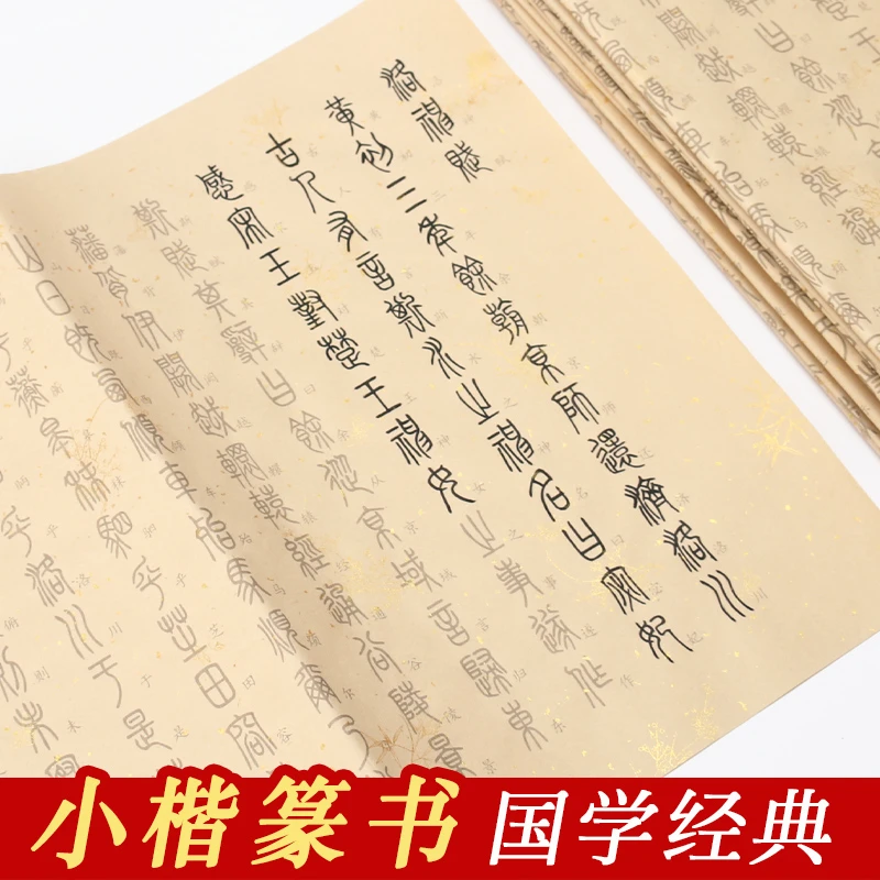 小篆描红临摹字帖毛笔字书法初学者入门成人基础篆书描红帖纸
