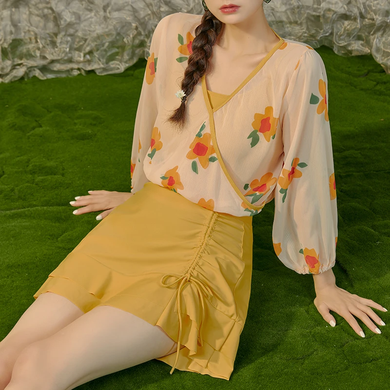 徐苏苏潮品甄选 网红高级感2024新款显瘦保守泡温泉泳装游泳衣女