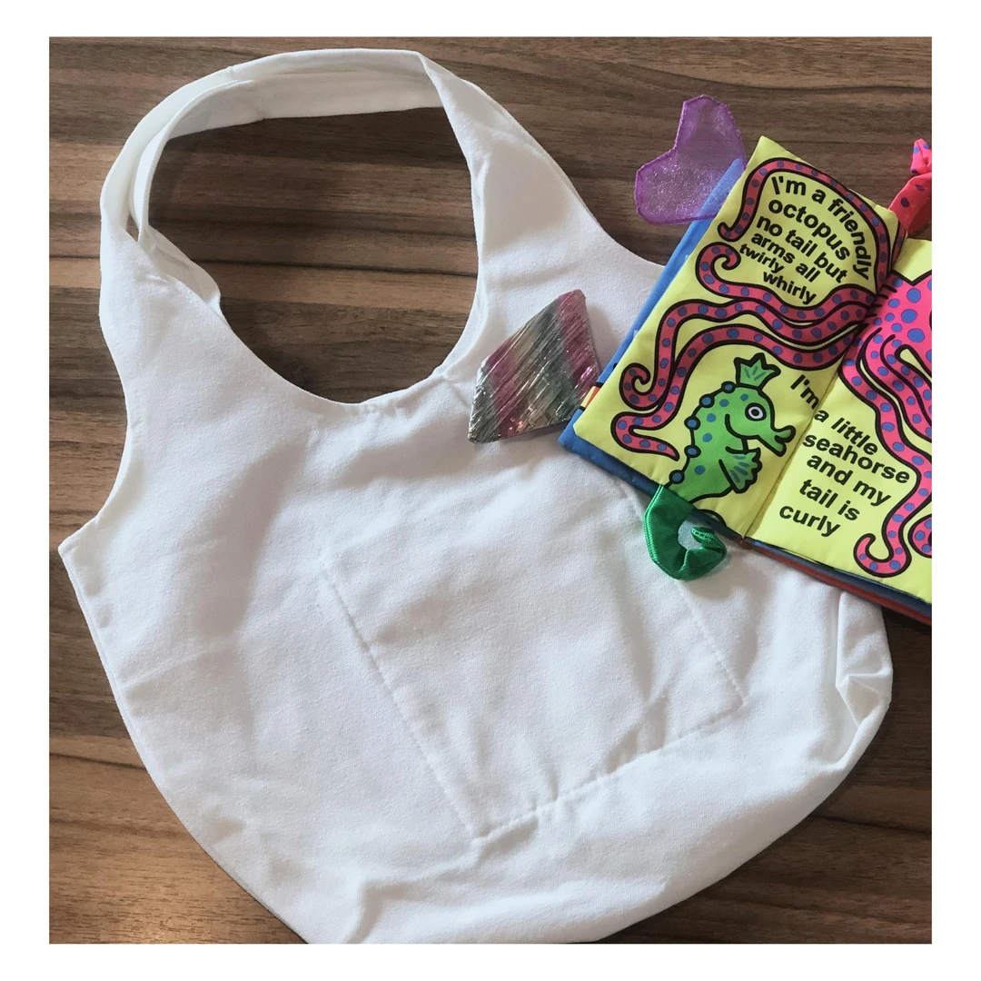 古镇大激店文创环保手工扎染物料染纯白纯棉帆布包手提包单肩包