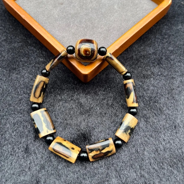 血柳原木DIY妖花手链百搭气质手工雕刻文玩